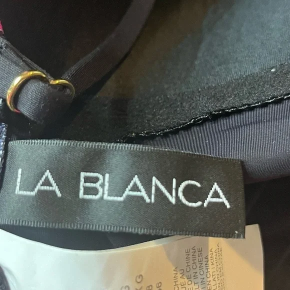 La Blanca Women’s Standard Bandeau Tankini Top, Size 14 - Picture 6 of 9